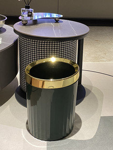 Light Luxury ins Style Trash Bin Household Commercial Large and Small Kitchen Living Room Toilet Bathroom Dormitory Bedroom Trash Bin