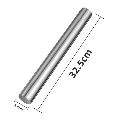 Lannuo 304 stainless steel rolling pin household rolling pin non-stick dumpling skin rolling noodle rolling pin noodle artifact