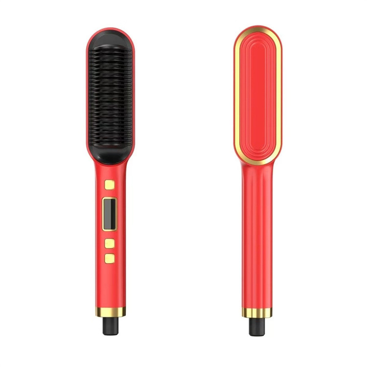 riscaldamento Il pettine elettrico con ioni negativi non danneggia l'arricciatura liscia e pigra della piastra per capelli con involtini di pollo_voghion.com