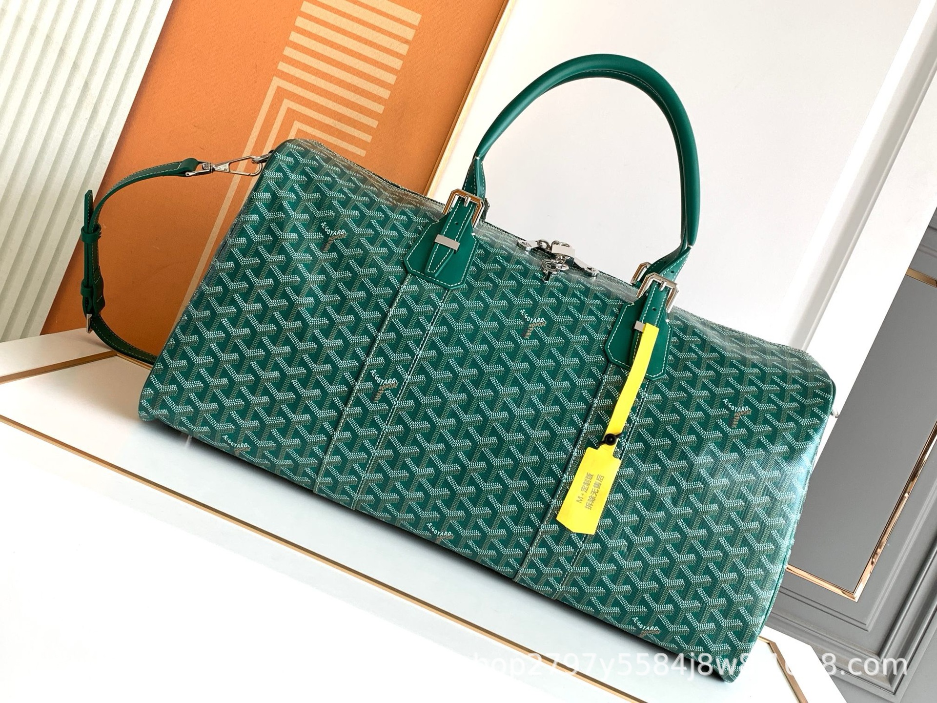 Goyard Boeing 45 Green Goyardine Canvas