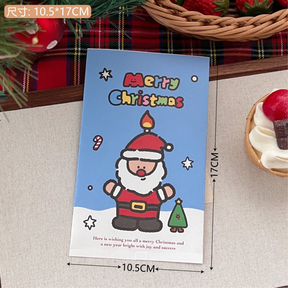 Tengyi original de Navidad bolsa de película de papel de Navidad bolsas de regalo bolsas de bocadillos horneado bolsas de embalaje selladas bolsa de almacenamiento lote