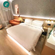 公寓民宿双人标间大床全套定制酒店宾馆家具设计翻新客房高性价比