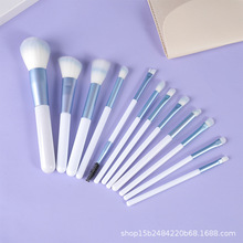 晴空化妆刷套装12支套刷软毛鼻影刷定妆粉刷眼影刷子便携款沧州