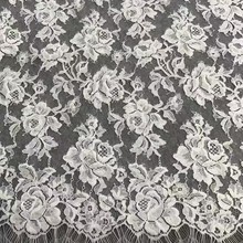 锦棉单丝剪线睫毛花边蕾丝面料精致花朵DIY蕾丝面料定位边蕾丝