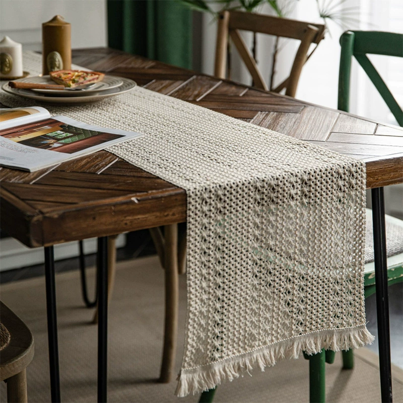 Woven rectangular decorations, wholesale, cotton and linen, American style, french style