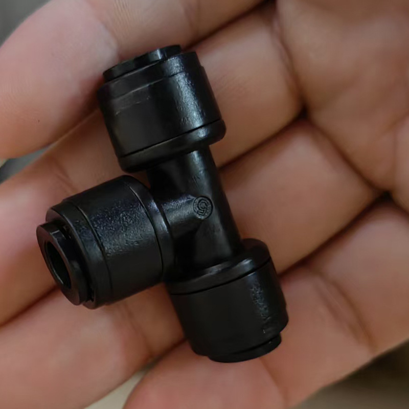 Conector rápido de riego por pulverización 2 puntos todo negro accesorios de purificador de agua sistema de pulverización conector rápido de ducha de lluvia