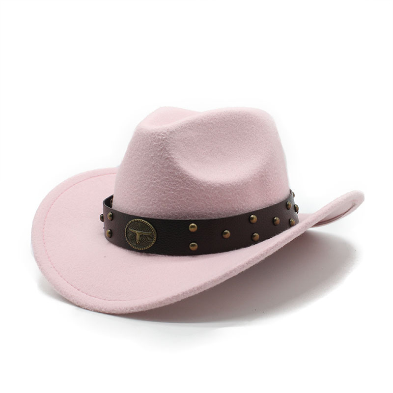 Western cowboyhatt i ullfilt för män och kvinnor för utomhus_voghion.com