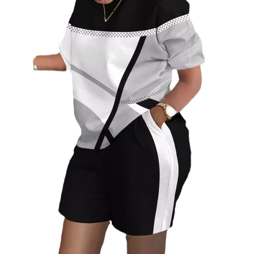 Periphery 3D Digital Color Printing Women's Set Sports Clothes