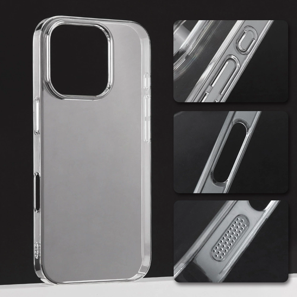 Apple, совместимый iPhone 16, прозрачный легкий и тонкий чехол для телефона, ультратонкий защитный чехол, 16promax, iphone