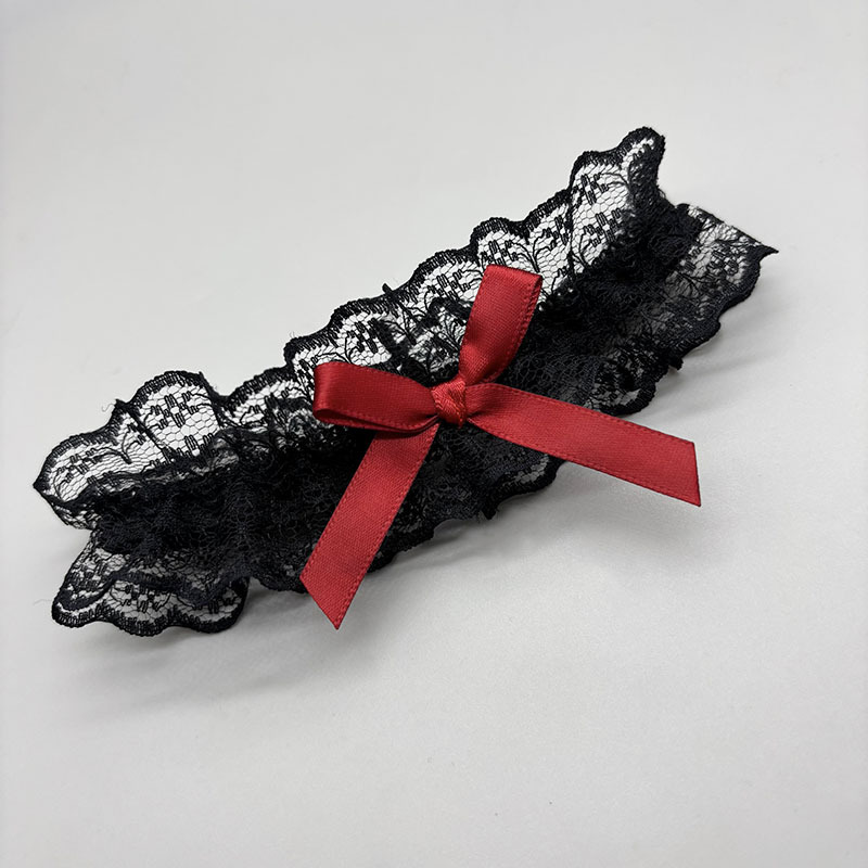 Nuevos productos transfronterizos japoneses de encaje arco de pierna anillo de novia accesorios de vestido de boda muslo correa de pierna de boda cubierta de pierna