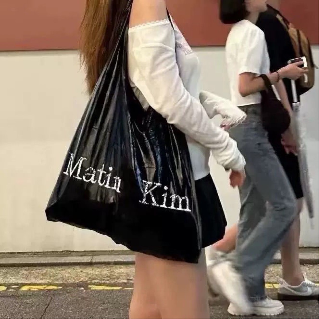 Korean Version Niche Matin Bag Single Shoulder Large Capacity Eco-Friendly Bag Kim Mother and Child Tote Bag Cross-Border Garbage Bag Reflective Bag
