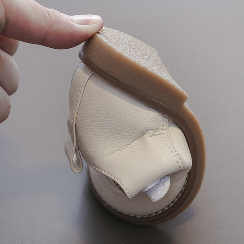 Spring and Autumn New Baby Shoes Soft Sole Girls' Little Leather Shoes Boys' Casual Shoes Infants and Toddlers Loafers British Style Single Shoes