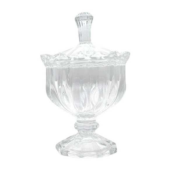 French retro relief crystal glass candy can glass cup Glutonal…
