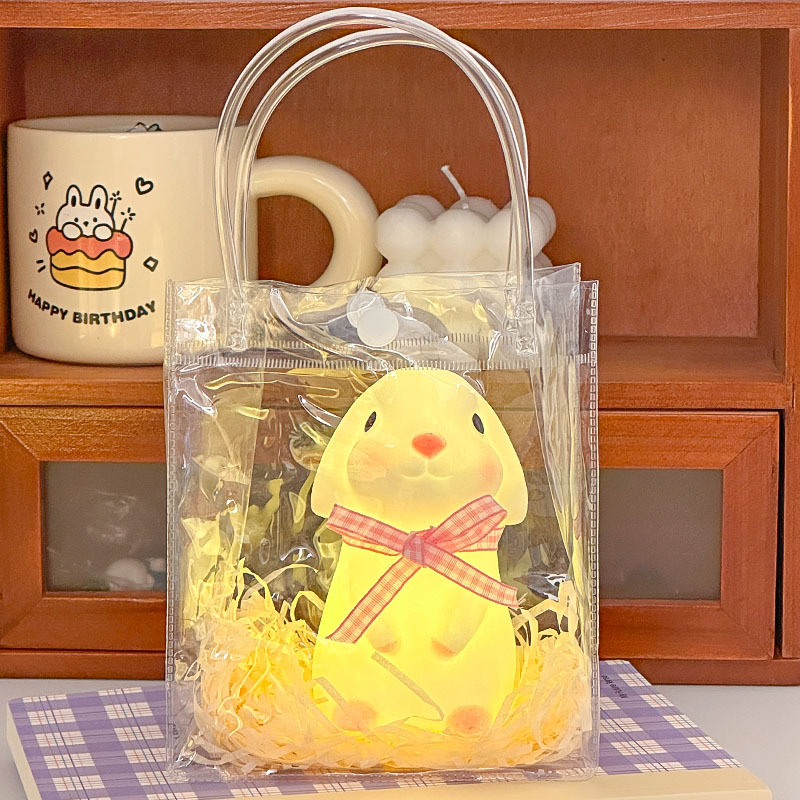 Luz de noche de vinilo de dibujos animados creativo de cabecera faro Internet celebridad juguetes luminosos para niños puesto de mercado nocturno suministro al por mayor