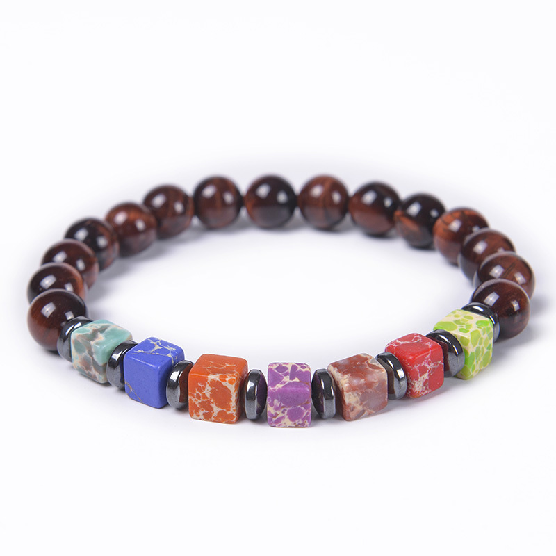 1 Piece Quantity Street Occasion natural stone, turquoise, Tiger Eye Material Casual Geometric Natural Stone Turquoise Tiger Eye Bracelets