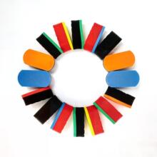 跨境出口多用途汽车打蜡海绵洗车美容漆面镀晶海绵多色可选