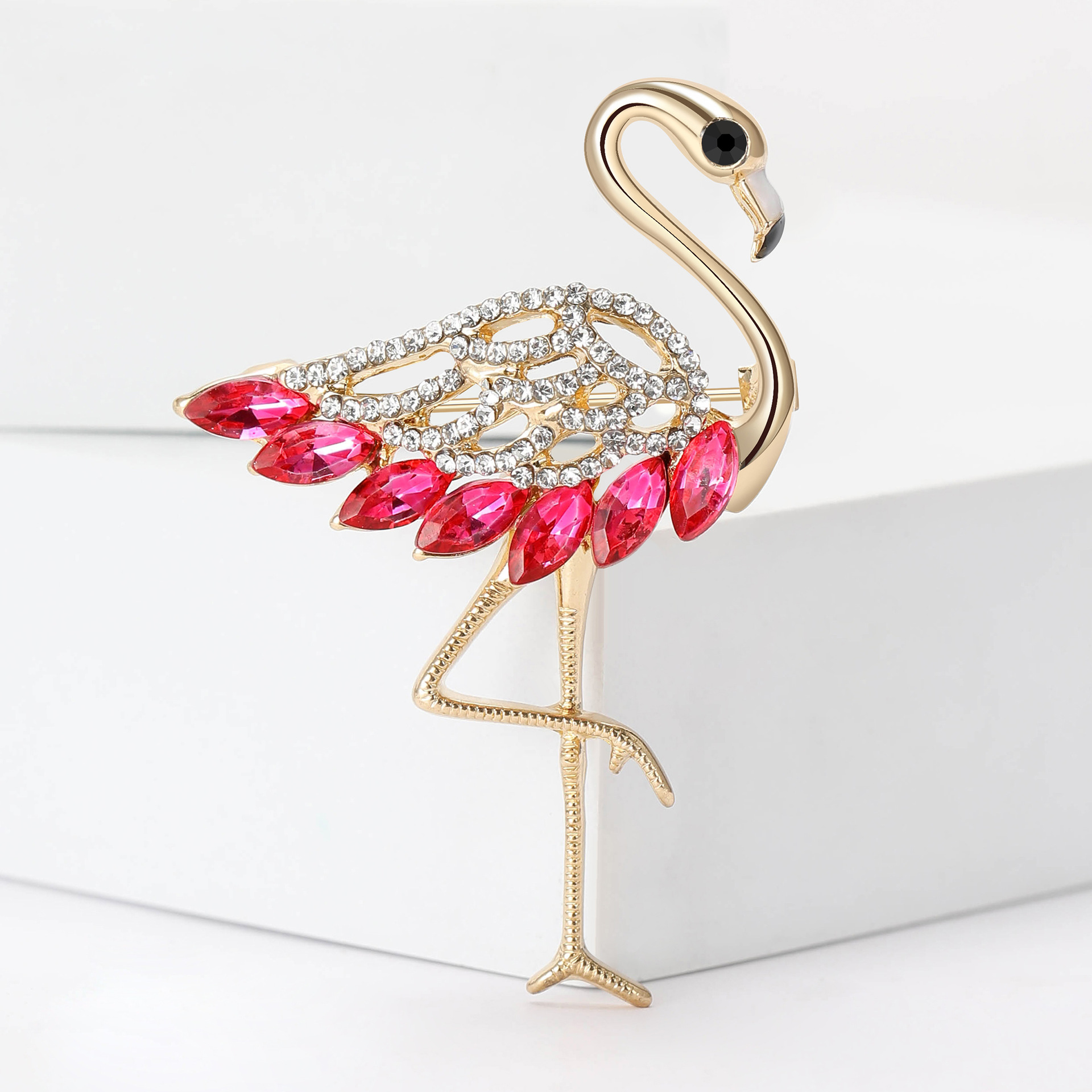 Alloy Material Simple Style IG Style Pin Flamingo Alloy Women's Brooches