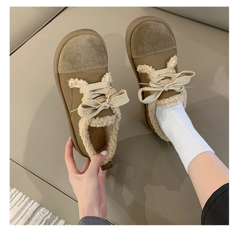 Women’s Suede Ankle Boots With Thick Soft Sole For Autumn Winter_voghion.com