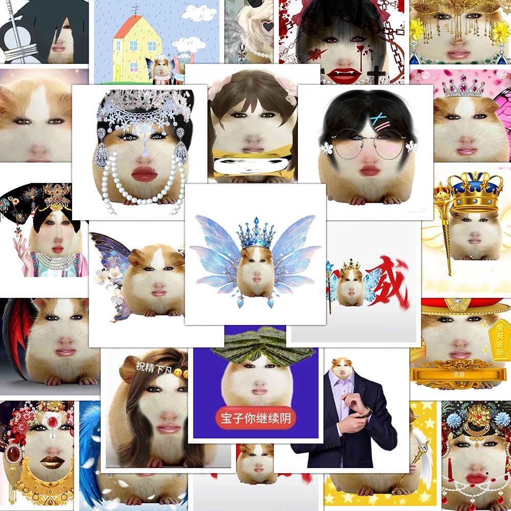 160 piezas de piggy emoticon abstracto parodia popular emoticon pegatinas decoración de caja de teléfono móvil DIY pegatinas de libro de contabilidad