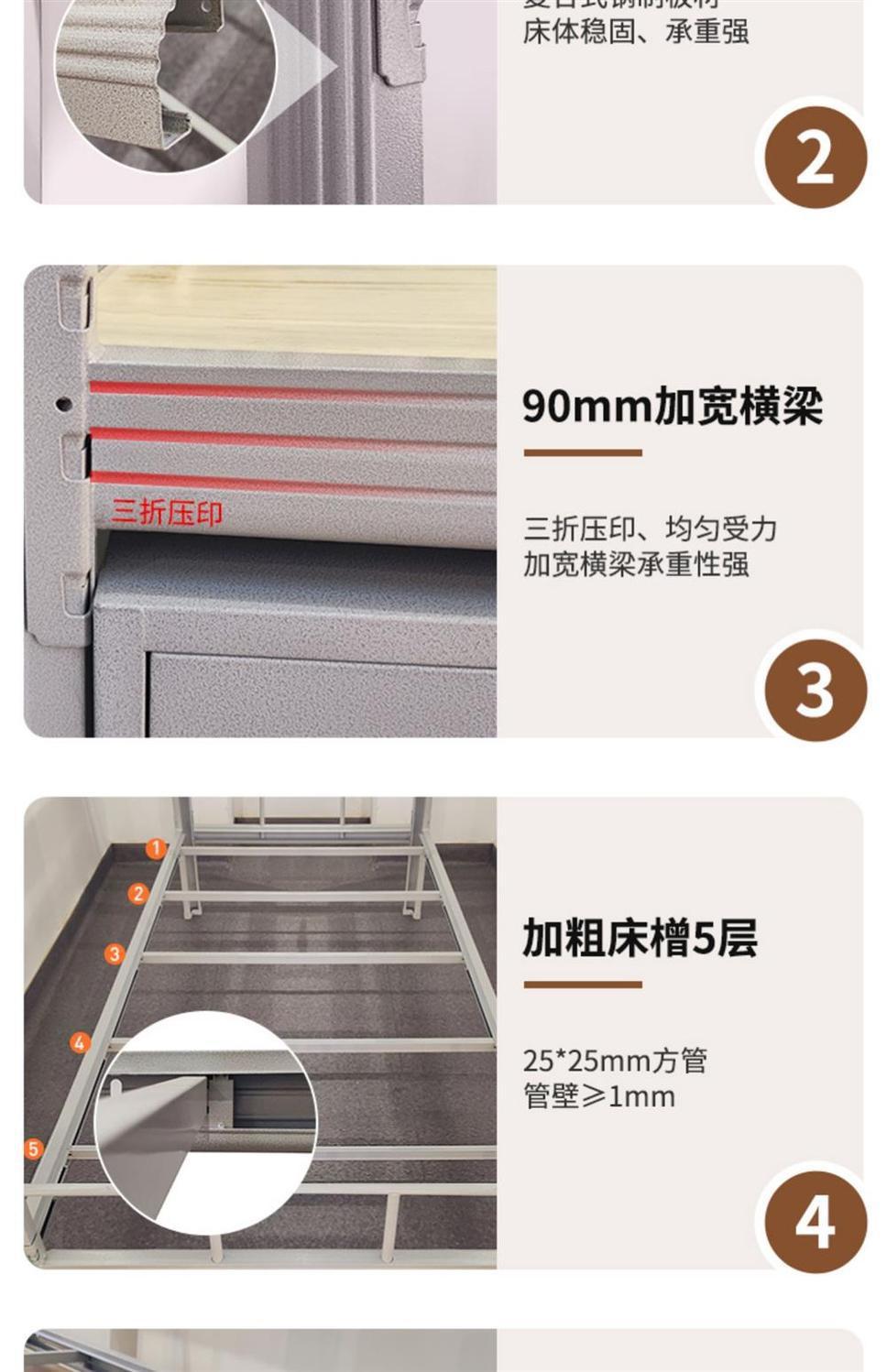 钢制单人床宿舍公寓床学校出租房简易单层床型材拆装床加厚铁架床-阿里巴巴