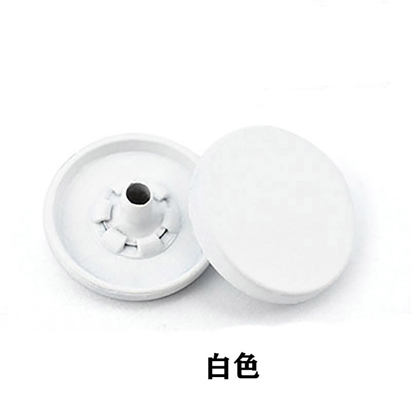 Hebilla de metal de cuatro piezas Botón de panel plano de color chaqueta acolchada de algodón hebilla de superficie de pintura hebilla de cuatro piezas de aleación