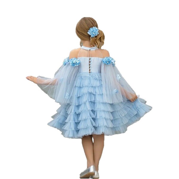 blue small princess costume