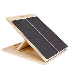 木製傾斜折りたたみ式ストレッチボードリハビリテーショントレーニング調整可能なマルチスピードふくらはぎストレッチャートレーニングフィットネス