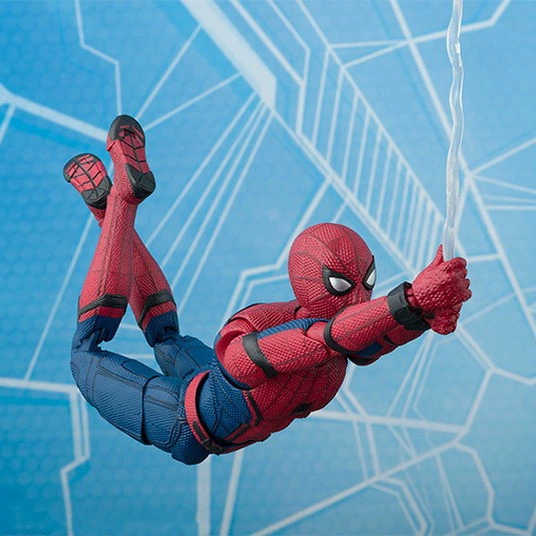 Фигура-акционная (SHF) Spider-Man, 15 см, подвижная позируемая фигурка с рюкзаком