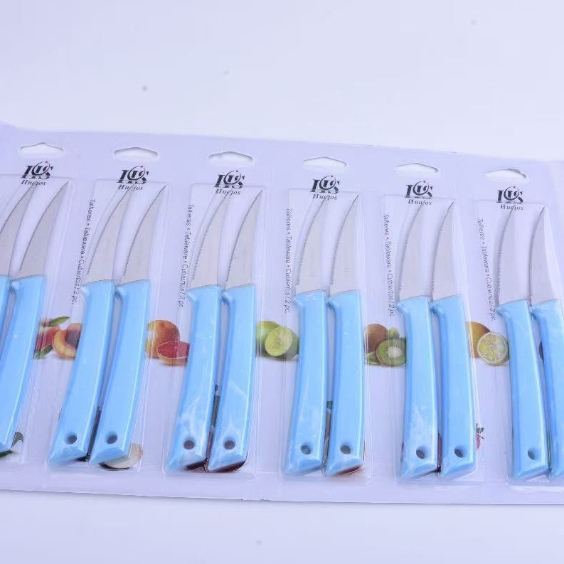 13 colores, 12 juegos de cuchillos para frutas, el stock de fábrica se puede enviar directamente para satisfacer las necesidades de diferentes estilos