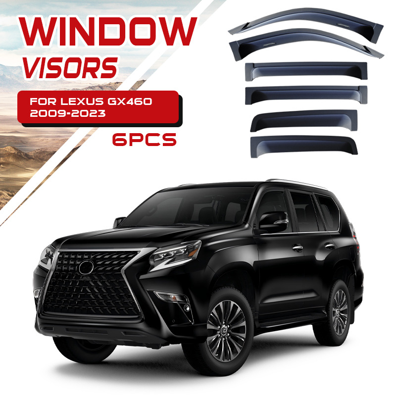 Visera para Ventana de Coche, Protector de Lluvia, Compatible con Lexus LX600 LX700 LX570 GX400 460