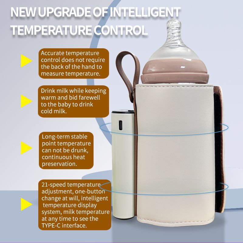 cross-border baby bottle thermos usb baby universal warm milk artifact portable milk warmer outdoor power storage protective cover