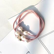 V 71610 Heart Pearl Fresh Style Hair Tie ��������С���·�Ȧ