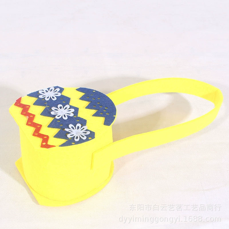 Новогодняя конфетная сумка из фетра праздничная сценка decoration Пасха мультяшные яйца детский подарок конфетница