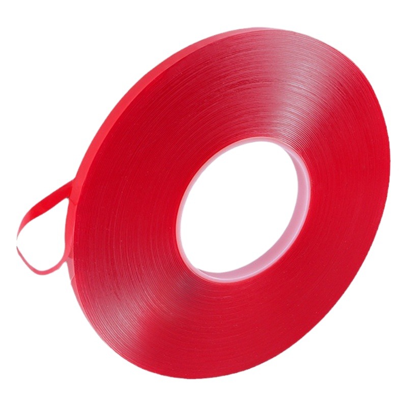 Acrílico transparente cinta de doble cara al por mayor fuerte resistente a la temperatura sin costuras de doble cara adhesivo coche impermeable película roja nano cinta