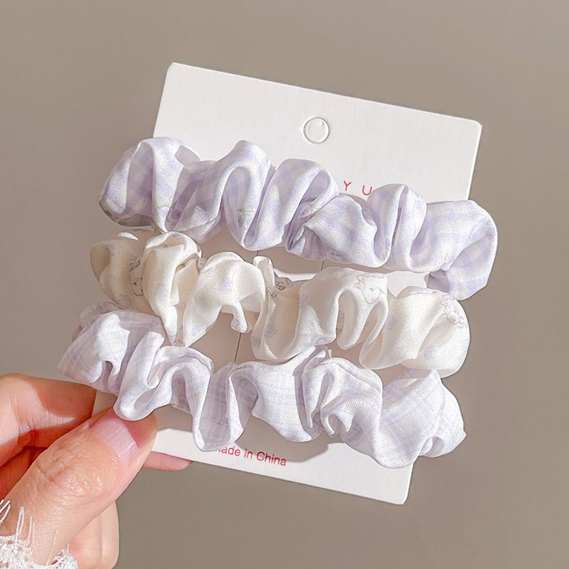 Anillo para el cabello de intestino grueso de gran tamaño coreano, bufanda cuadrada de alta calidad femenina, cuerda para el cabello, banda elástica y duradera, flor de viento perezosa