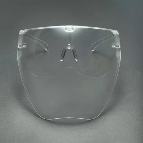 New matte anti-fog face shield transparent protective mask windproof and splash-proof face shield cross-border