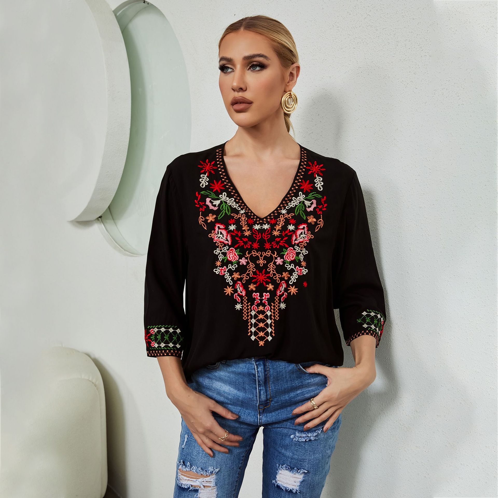 Women's foreign trade cross-border top Amazon independent station…