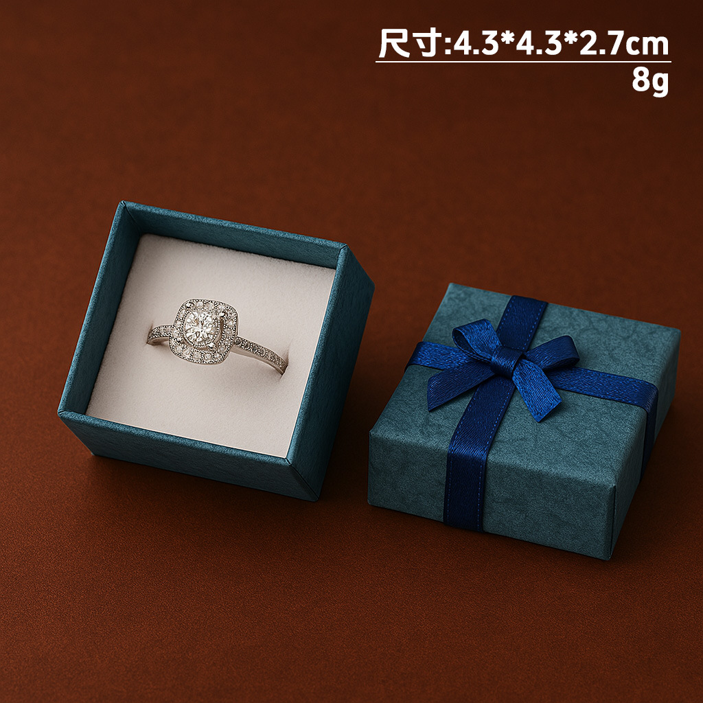 Caja de papel cubierta de cielo y tierra de nubes Caja de embalaje de joyería de estilo ins Collar multifuncional Pendientes Anillo Caja de regalo al por mayor
