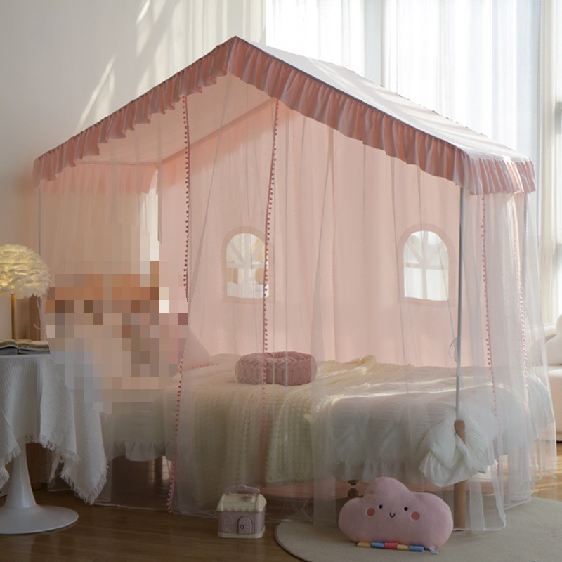 T^New Princess Style Mosquito Net Home Bedroom Girl Dream Bed Curtain Kidsren's Room Bed Tent Mosquito Net