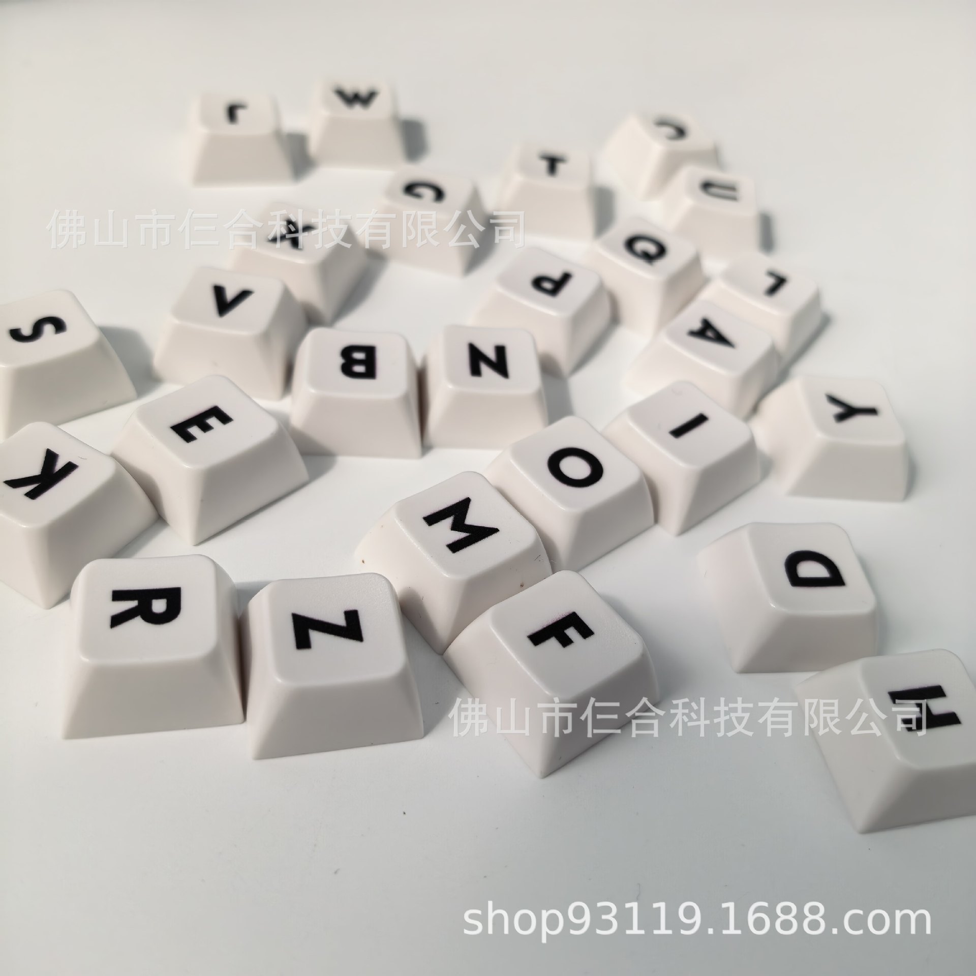 五面热升华加厚PBT键帽机械键盘解压按键玩具钥匙扣挂件客制化