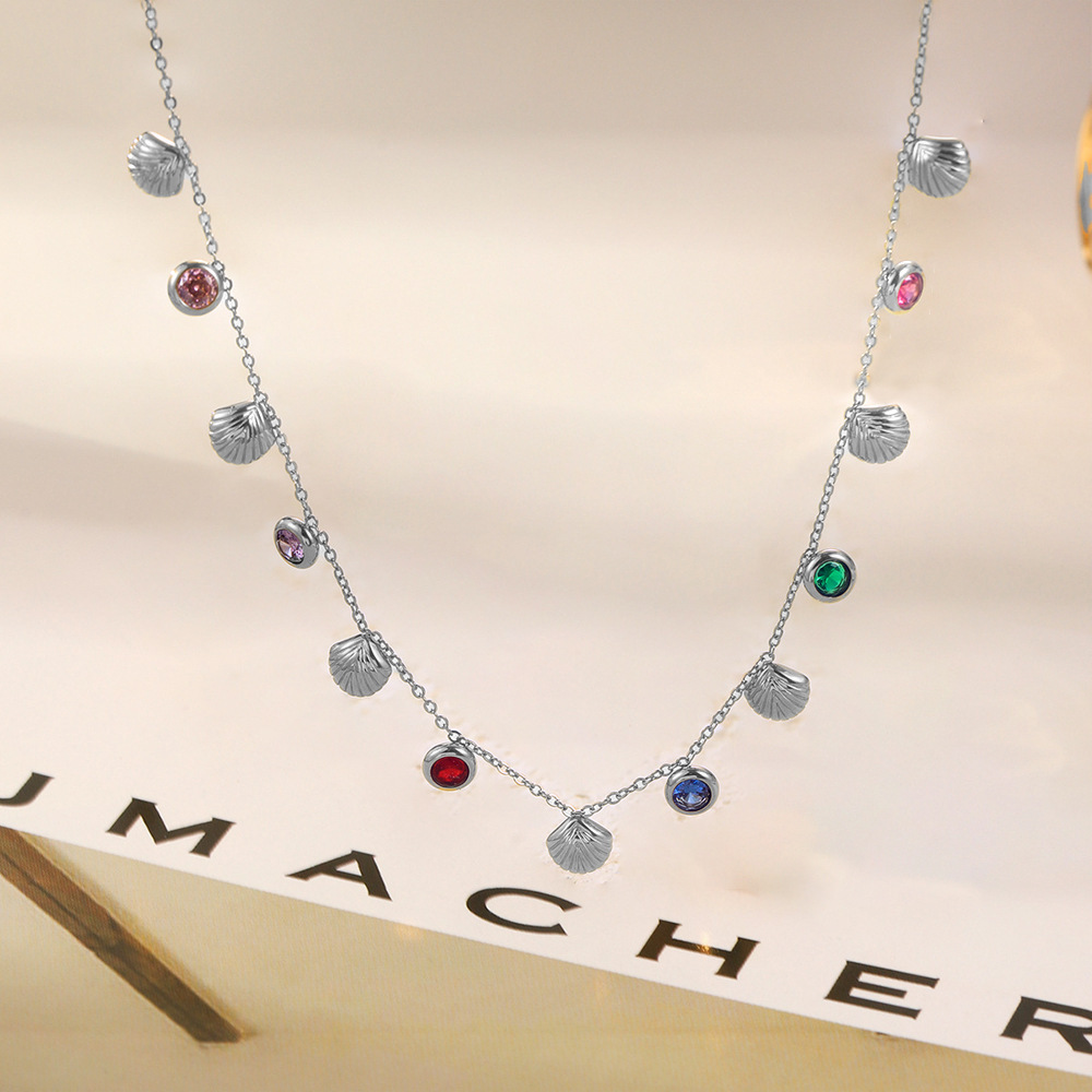 Pulsera de Acero de Titanio de Dongguan, Estilo Europeo y Americano, Diseño de Doble Cadena con Cuchillas, Exagerada, Hip-Hop, para Otoño e Invierno, No se Destiñe, para Mujer