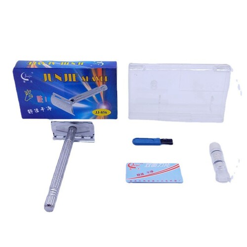 Wholesale Junjie JJ-856 razor holder, classic old-fashioned double-sided razor holder, manual razor shaving holder