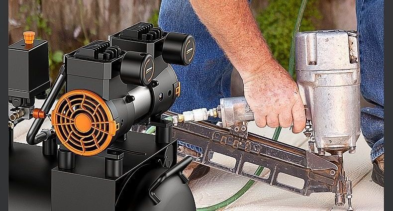 Small 220v air compressor, oil-free, silent, high-pressure air pump for woodworking and painting, wholesale