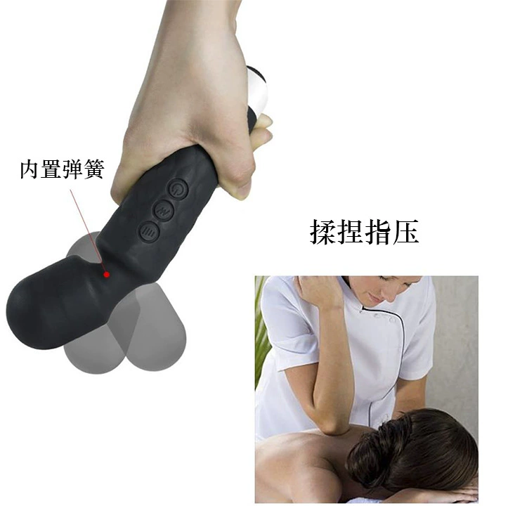 Vibrating Wand Knight, 20-frequency Strong Shock, Female Massage Stick, Portable 214 g