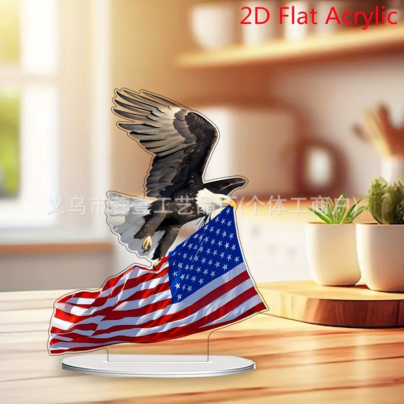 Table acrylic decorations for living room, USA, eagle