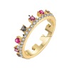 Gemstone ring, 14 carat, European style, suitable for import, Amazon, wish