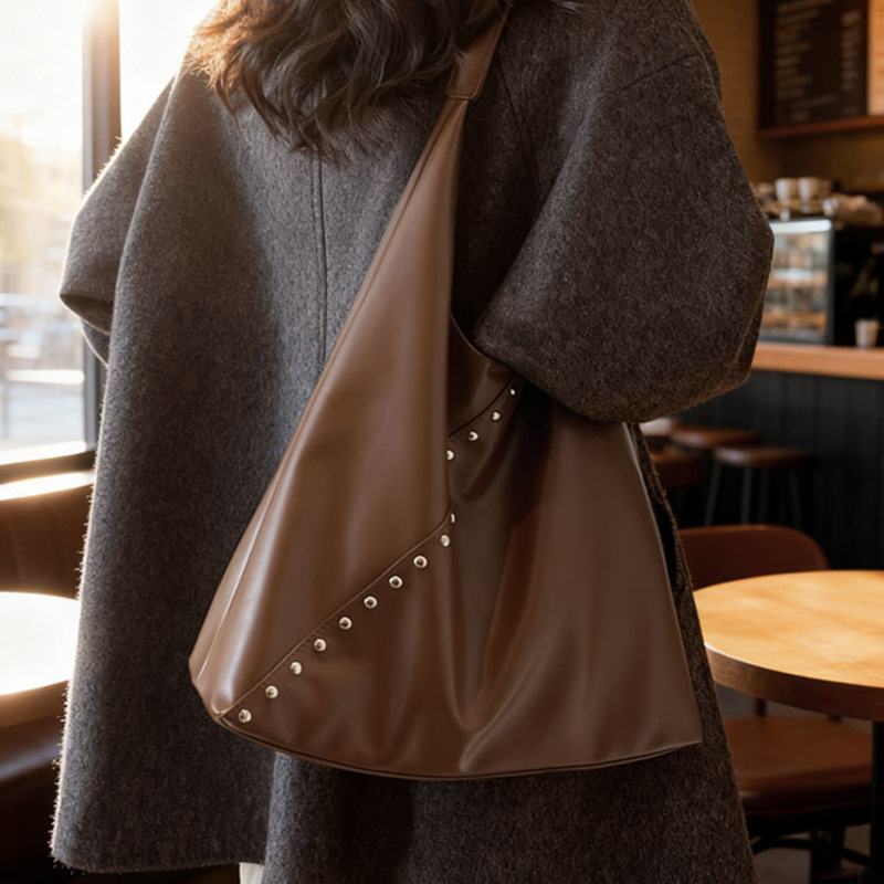 Small Retro Tote Bag For Women, Large Capacity Underarm Shoulder Bag, Casual Versatile Commuting Bag_voghion.com