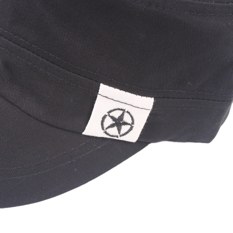 Sombrero plano sombrero de estrella de cinco puntas para hombre clásico gorra de béisbol de algodón sombrero militar al por mayor sombrero de sol femenino al aire libre