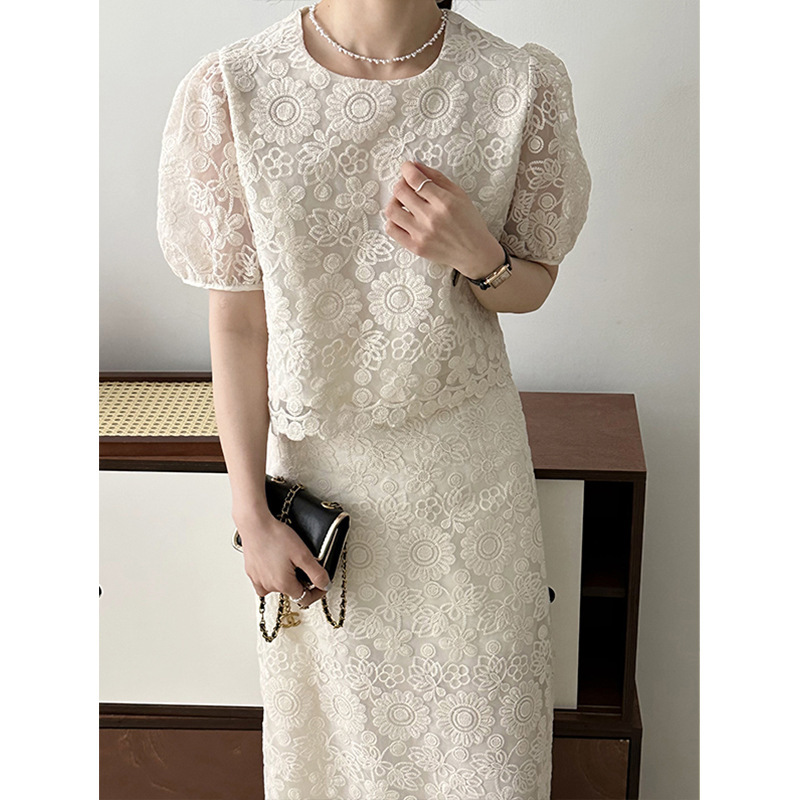 Tangerine Kidney Summer Skirt Suit Fashionable Salt Style Light Ripe Tea Style Korean Sweet and Spicy Small Fragrance Style 6635