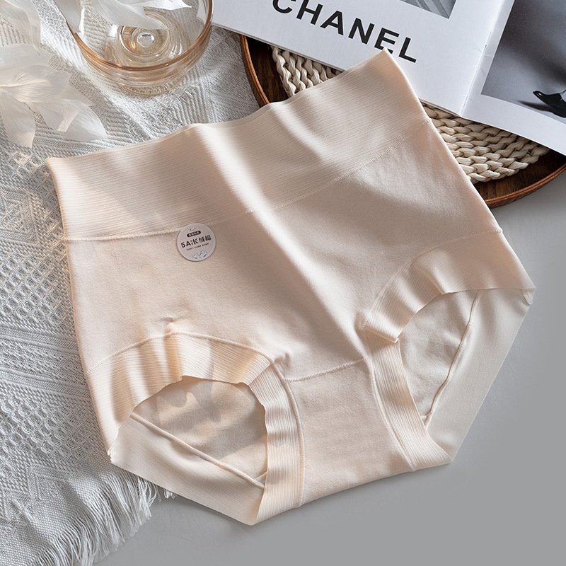 5A de grado Xinjiang algodón de cintura alta calzoncillos de algodón para damas, abdomen cerrado, caderas sin marcas, entrepierna antibacteriana transfronteriana